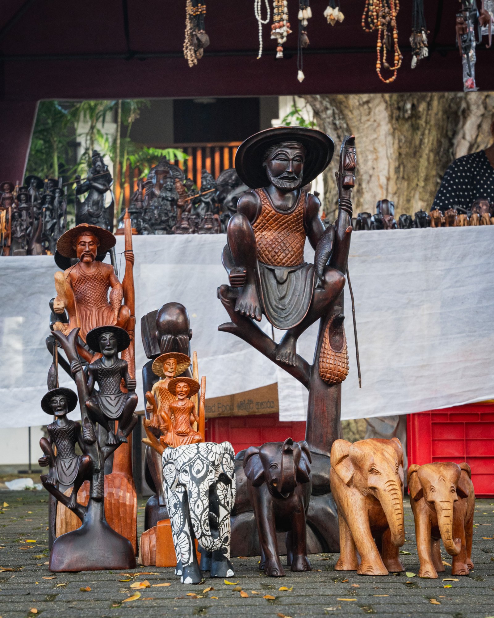 Hand-carved wooden figures