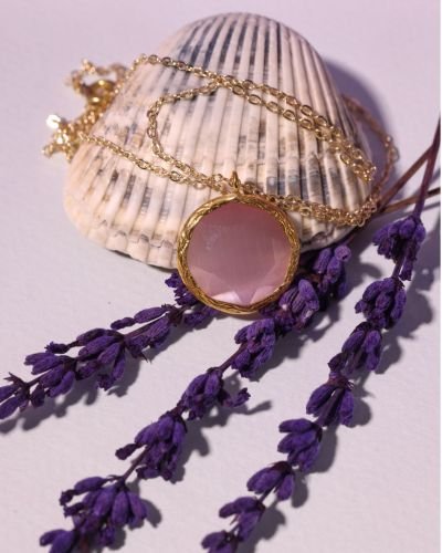 Rose quartz pendant