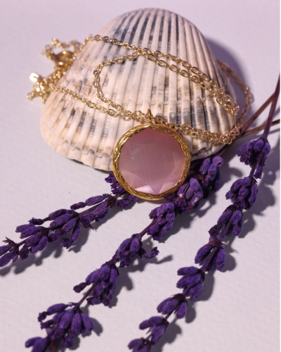 Rose quartz pendant